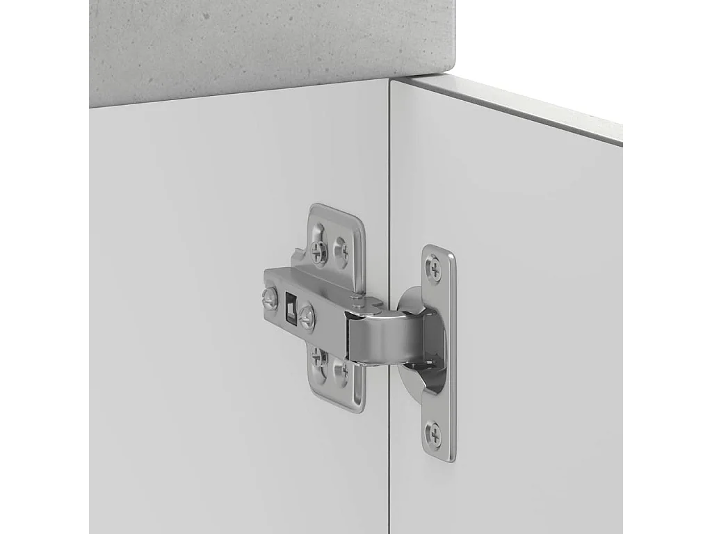 Armoire de cuisine Kalmar gris béton bois d'ingénierie