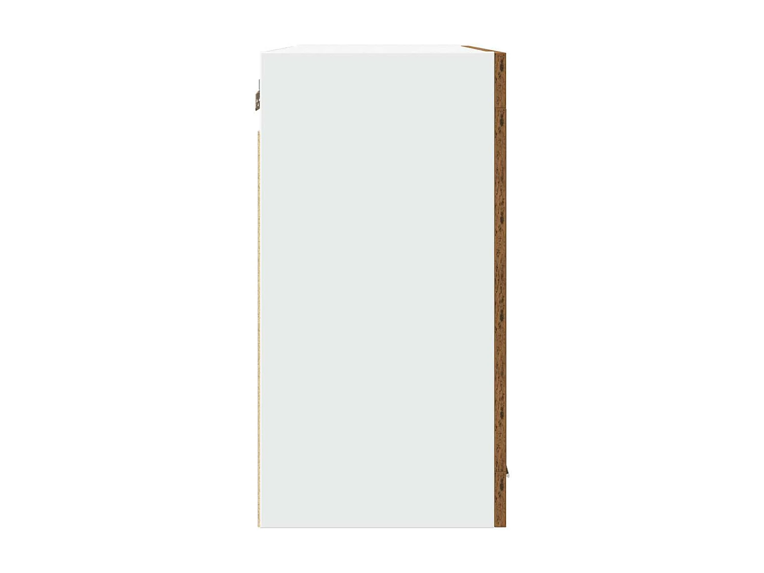 Armoire verre suspendue vieux bois 80x31x60cm bois ingénierie