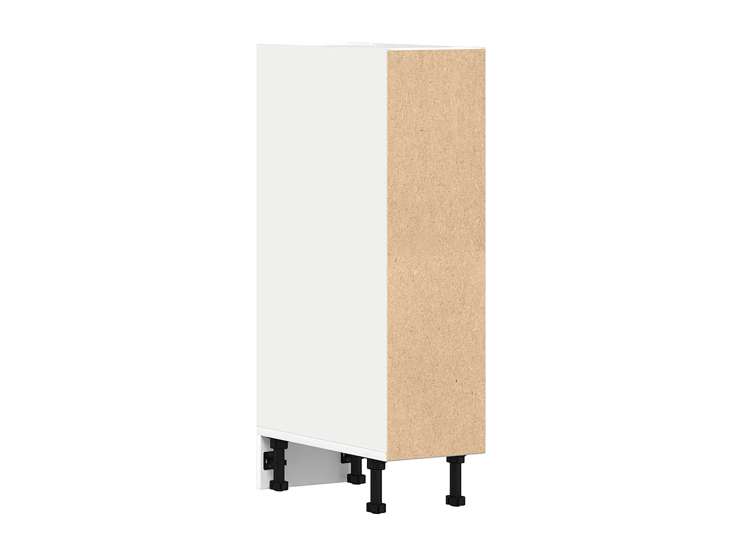 Mobiletto bianco da pavimento 20x44,5x81,5 cm in legno ingegnerizzato