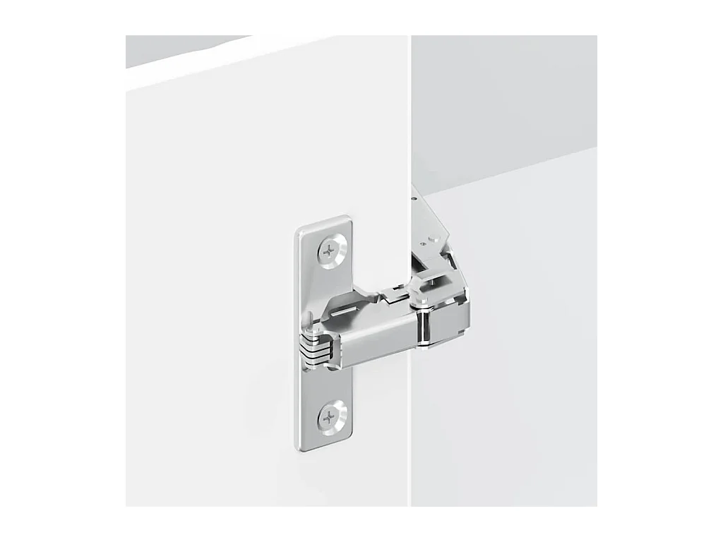 Armoire d'angle de cuisine Kalmar blanc bois d'ingénierie