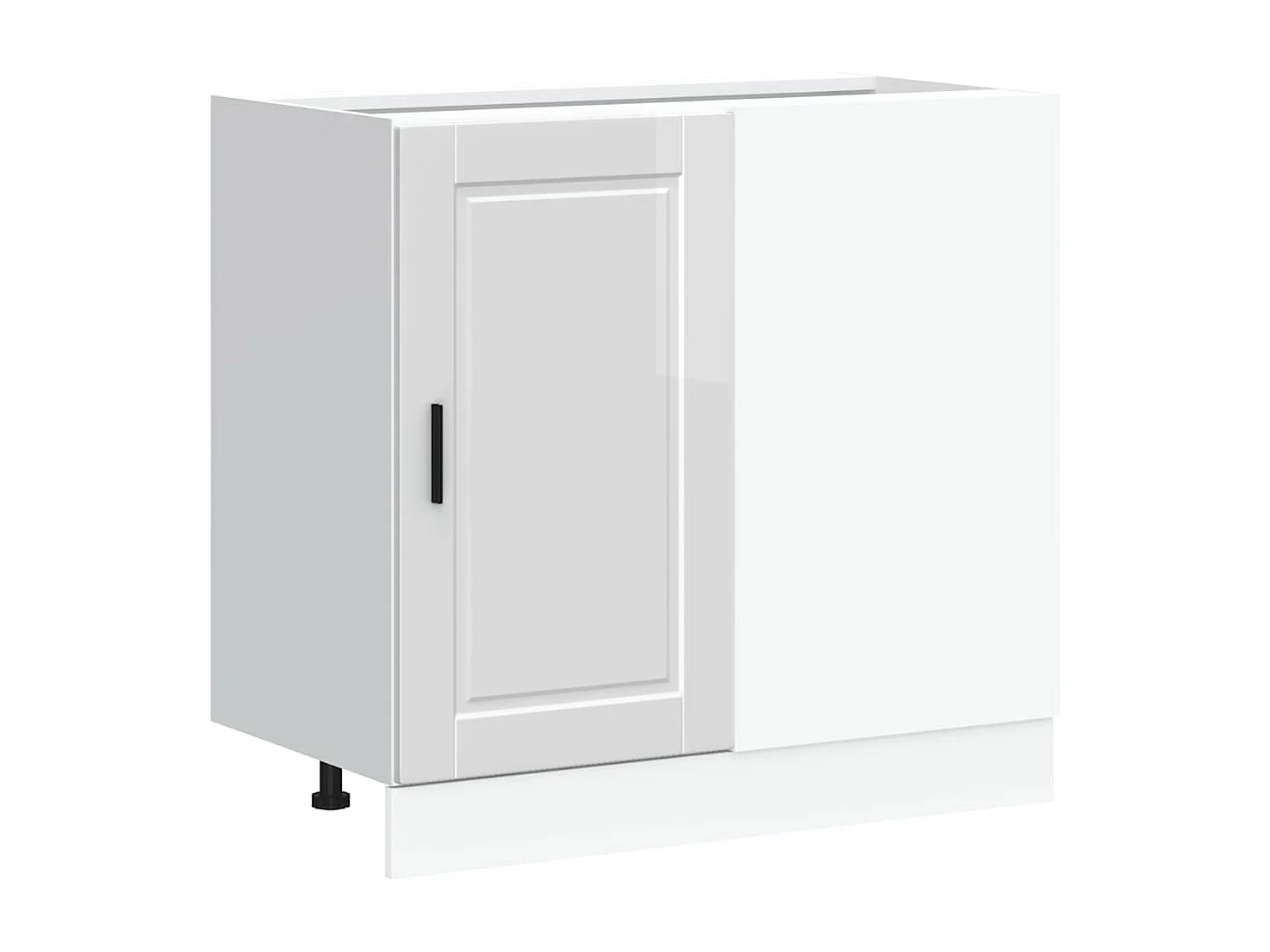 Armoire de cuisine Porto blanc brillant bois ingénierie