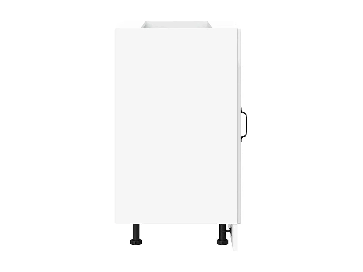 Armoire de cuisine Porto blanc brillant bois ingénierie