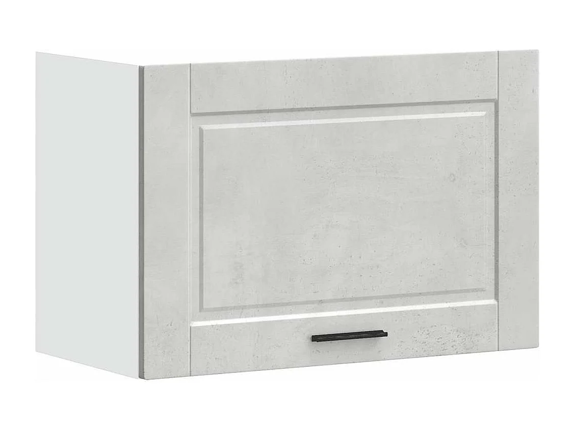 Armoire murale de cuisine Porto gris béton bois d'ingénierie