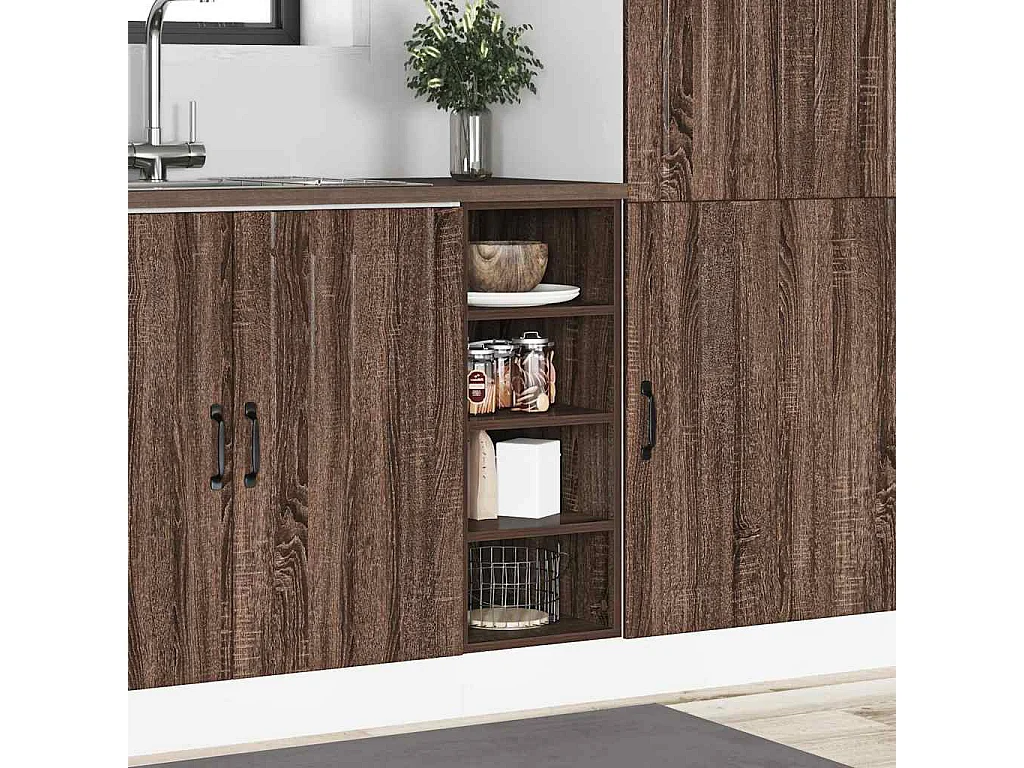 Mueble de suelo roble marrón 30x44,5x81,5 cm