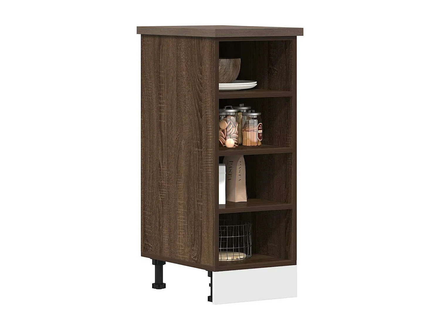 Armoire de plancher chêne marron 30x44,5x81,5 cm