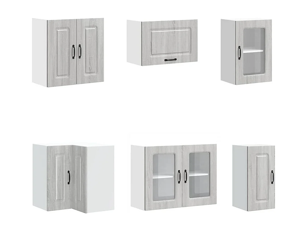 Ensemble d'armoires de cuisine 11 pcs Kalmar bois d'ingénierie