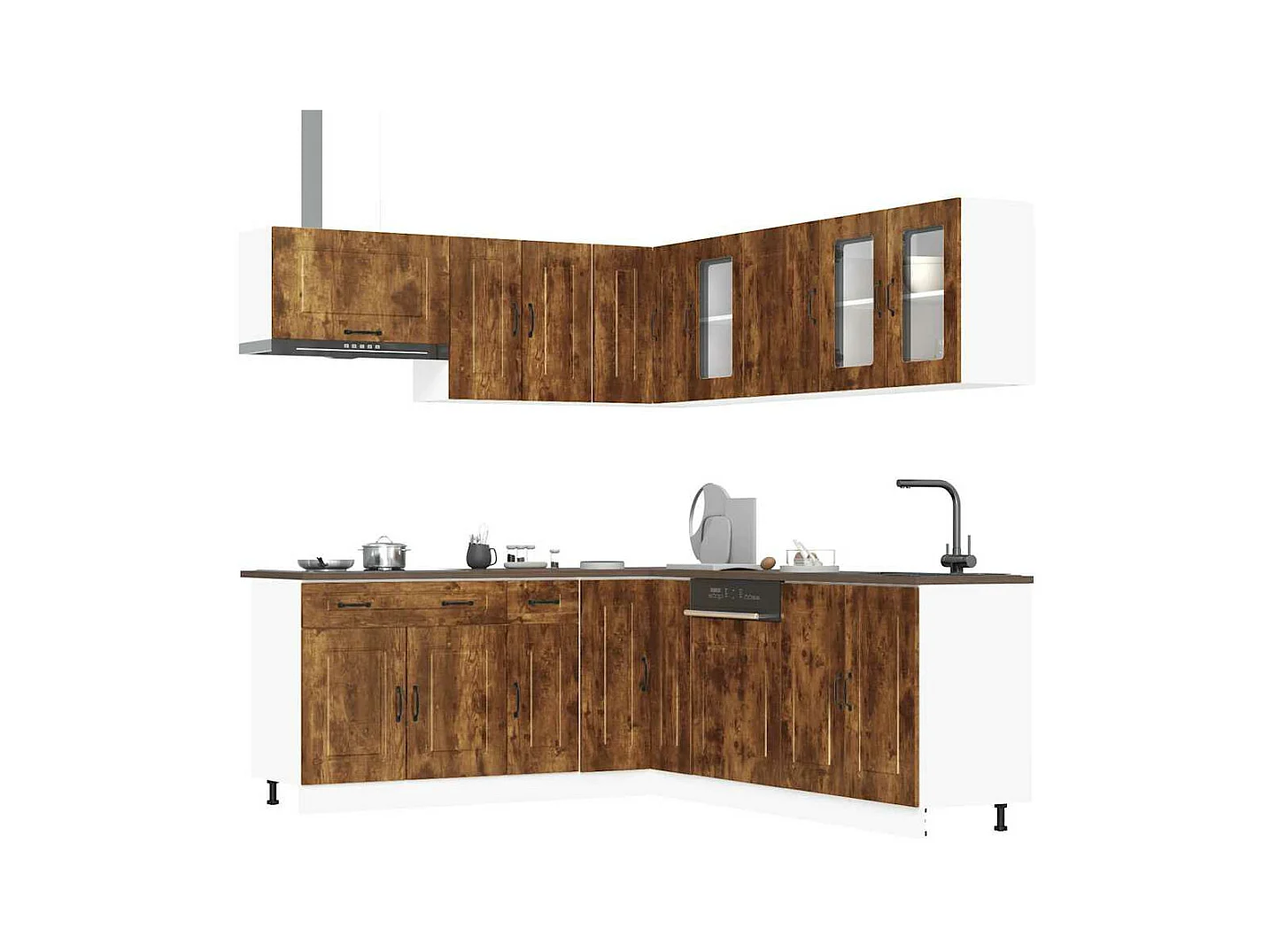 Ensemble d'armoires de cuisine 11 pcs Kalmar bois d'ingénierie