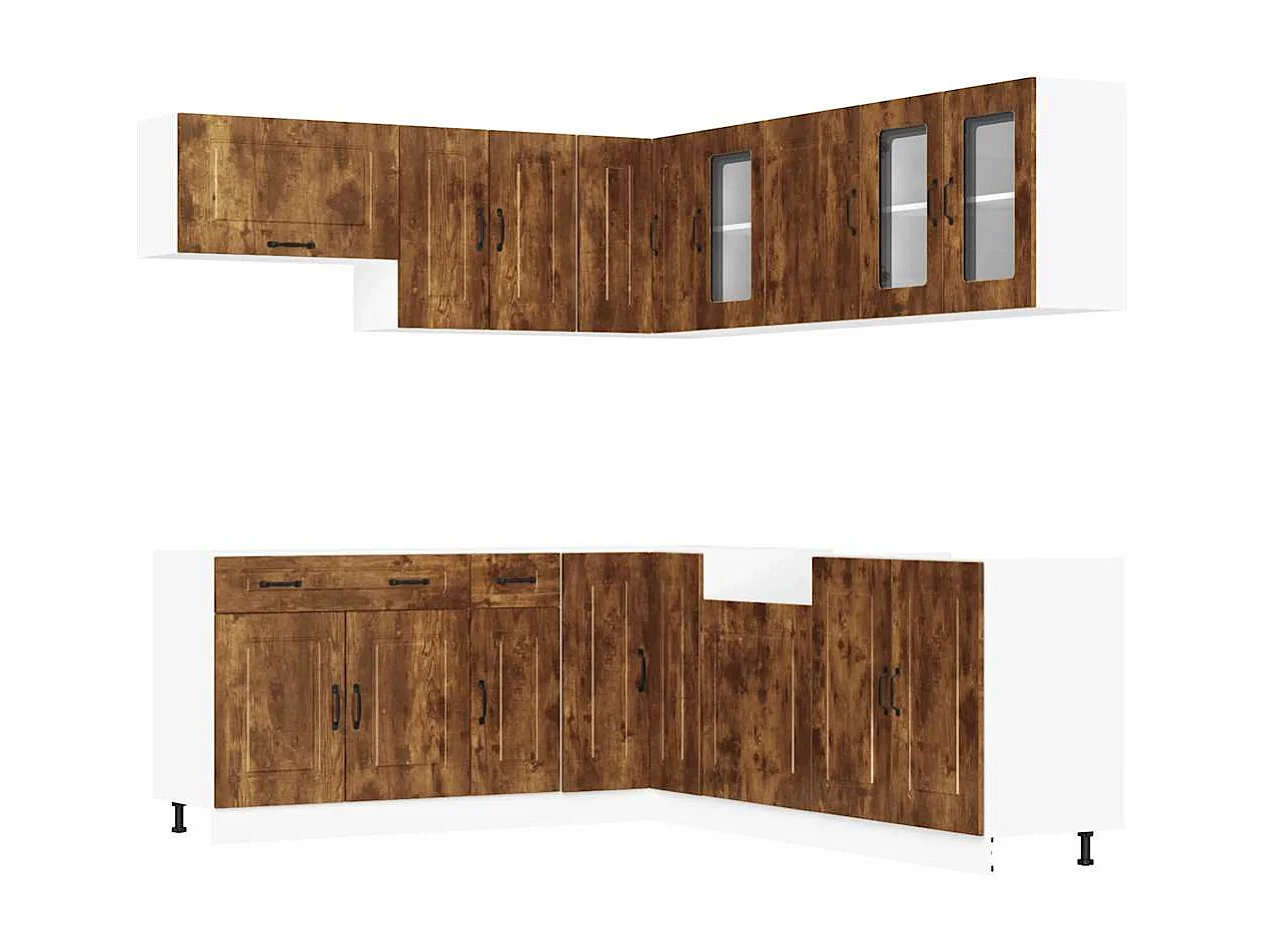 Ensemble d'armoires de cuisine 11 pcs Kalmar bois d'ingénierie