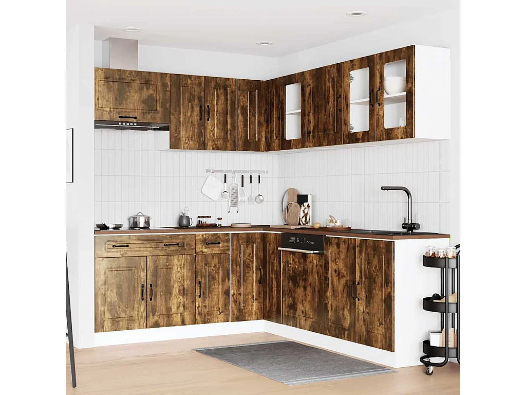 Ensemble d'armoires de cuisine 11 pcs Kalmar bois d'ingénierie