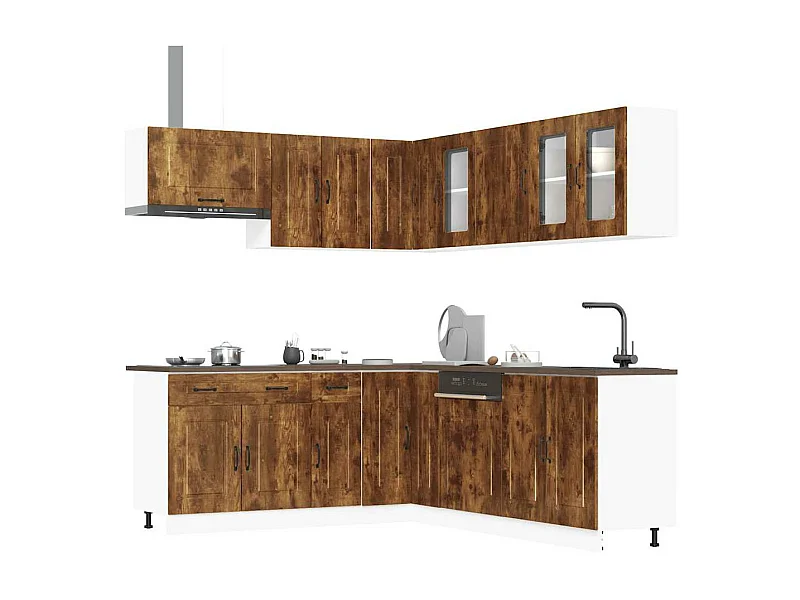 Ensemble d'armoires de cuisine 11 pcs Kalmar bois d'ingénierie