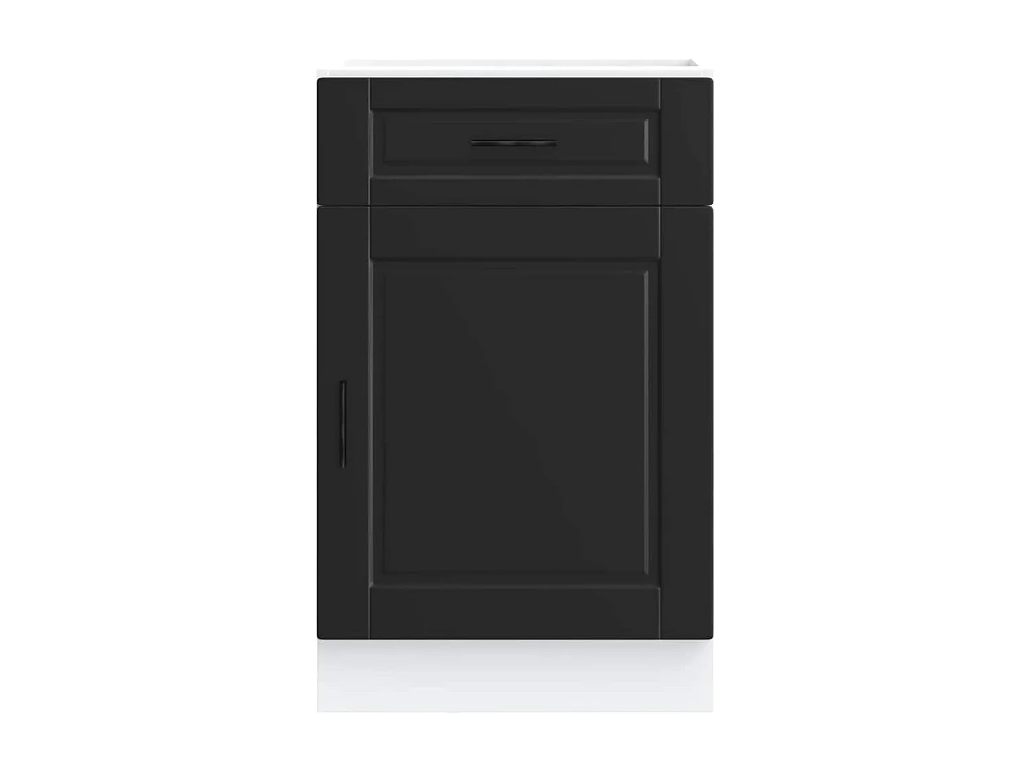 Armoire de cuisine Porto noir bois d'ingénierie