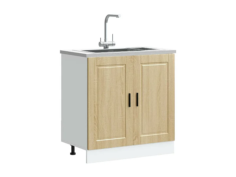 Porto Spülenunterschrank Sonoma Eiche Holzwerkstoff
