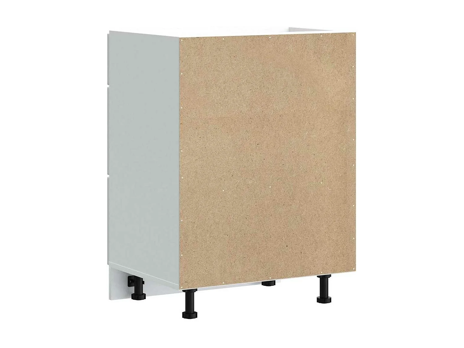 Gabinete de cocina de madera de ingeniería blanca Kalmar