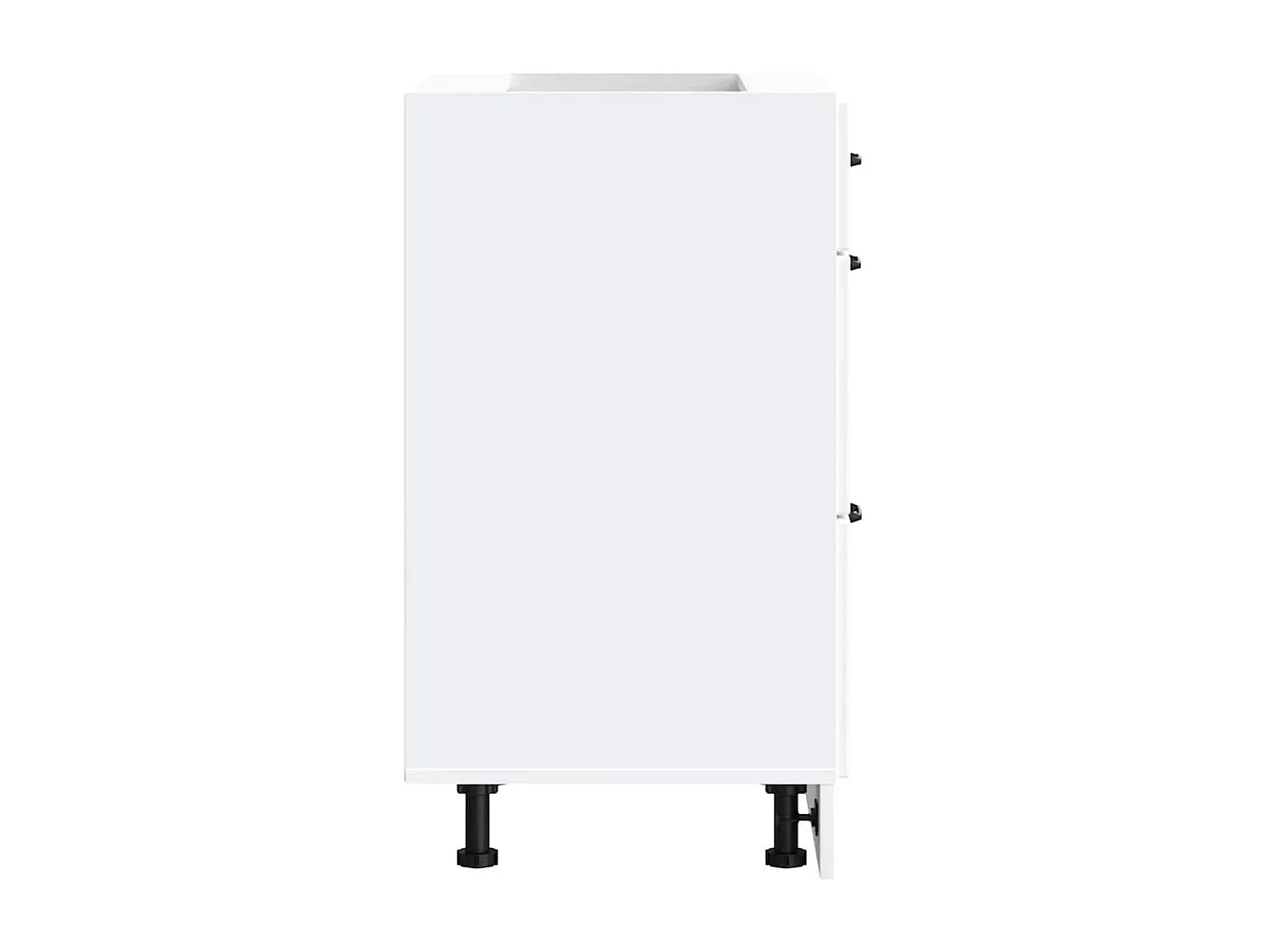 Armoire de cuisine Kalmar blanc bois d'ingénierie