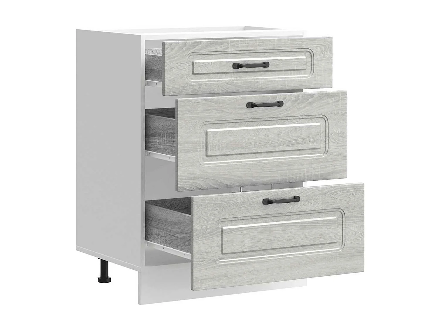 Armoire de cuisine Kalmar sonoma gris bois d'ingénierie