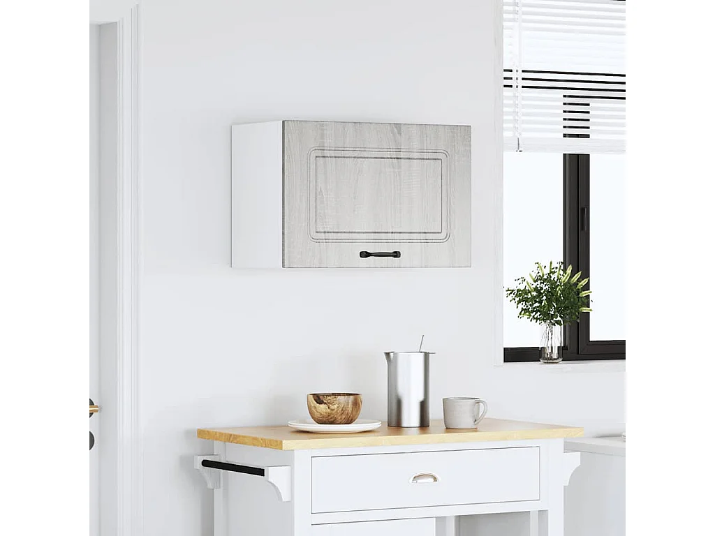 Armoire murale de cuisine Kalmar sonoma gris bois d'ingénierie