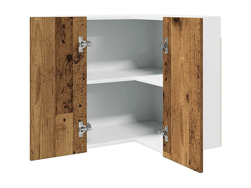 Mueble rinconero colgante madera vieja 57x57x60cm madera industrial