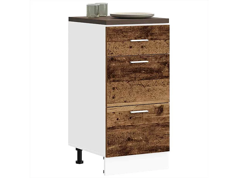 Vecchio mobiletto in legno 40x46x81,5 cm in legno ingegnerizzato