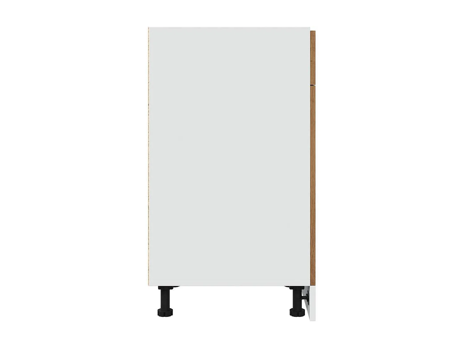 Mobiletto da terra con cassetto, rovere artigianale 40x46x81,5 cm