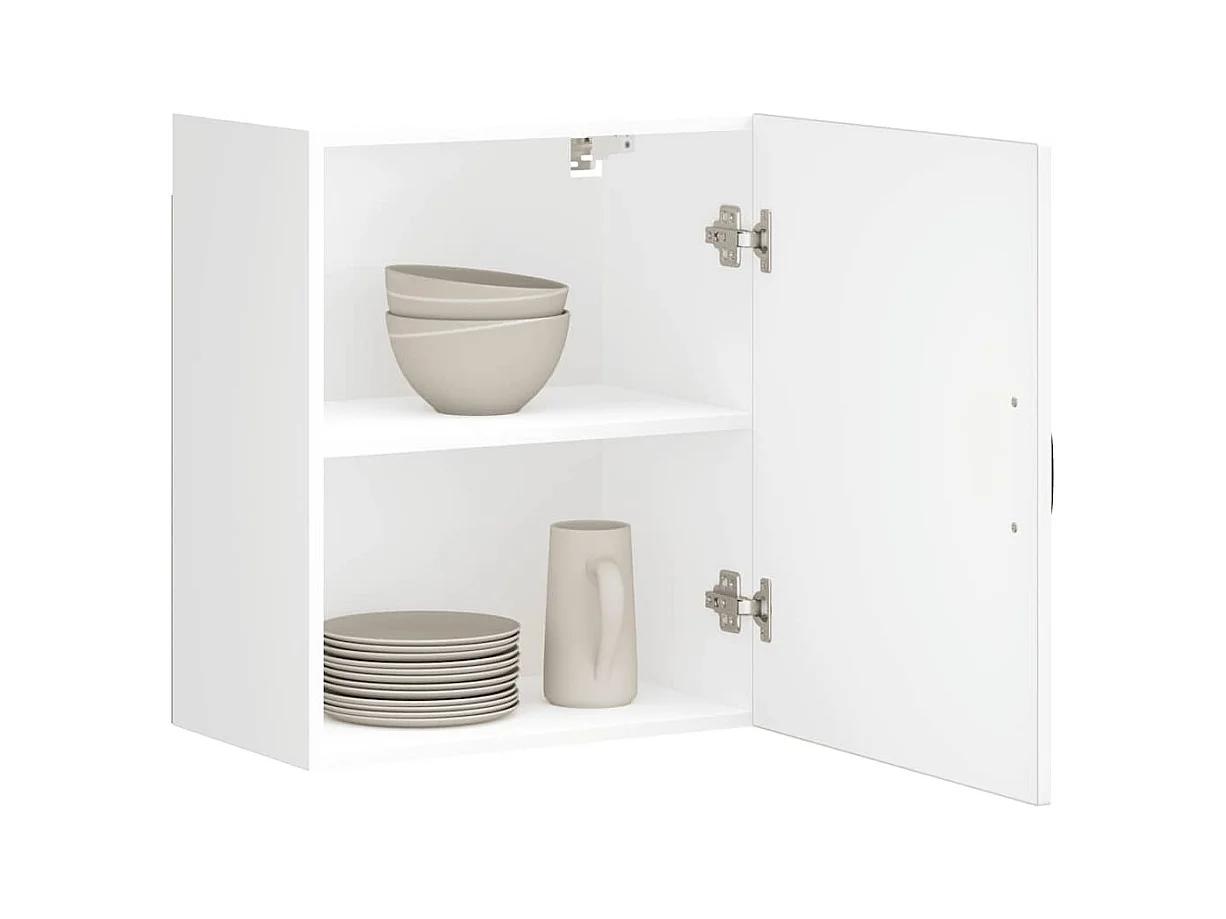 Armoires murales de cuisine 2pcs Kalmar blanc bois d'ingénierie