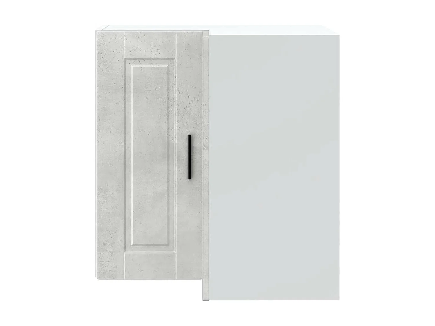 Mobiletto angolare da cucina in cemento grigio Porto