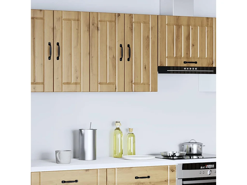 Armoire murale de cuisine Lucca chêne artisanal bois ingénierie