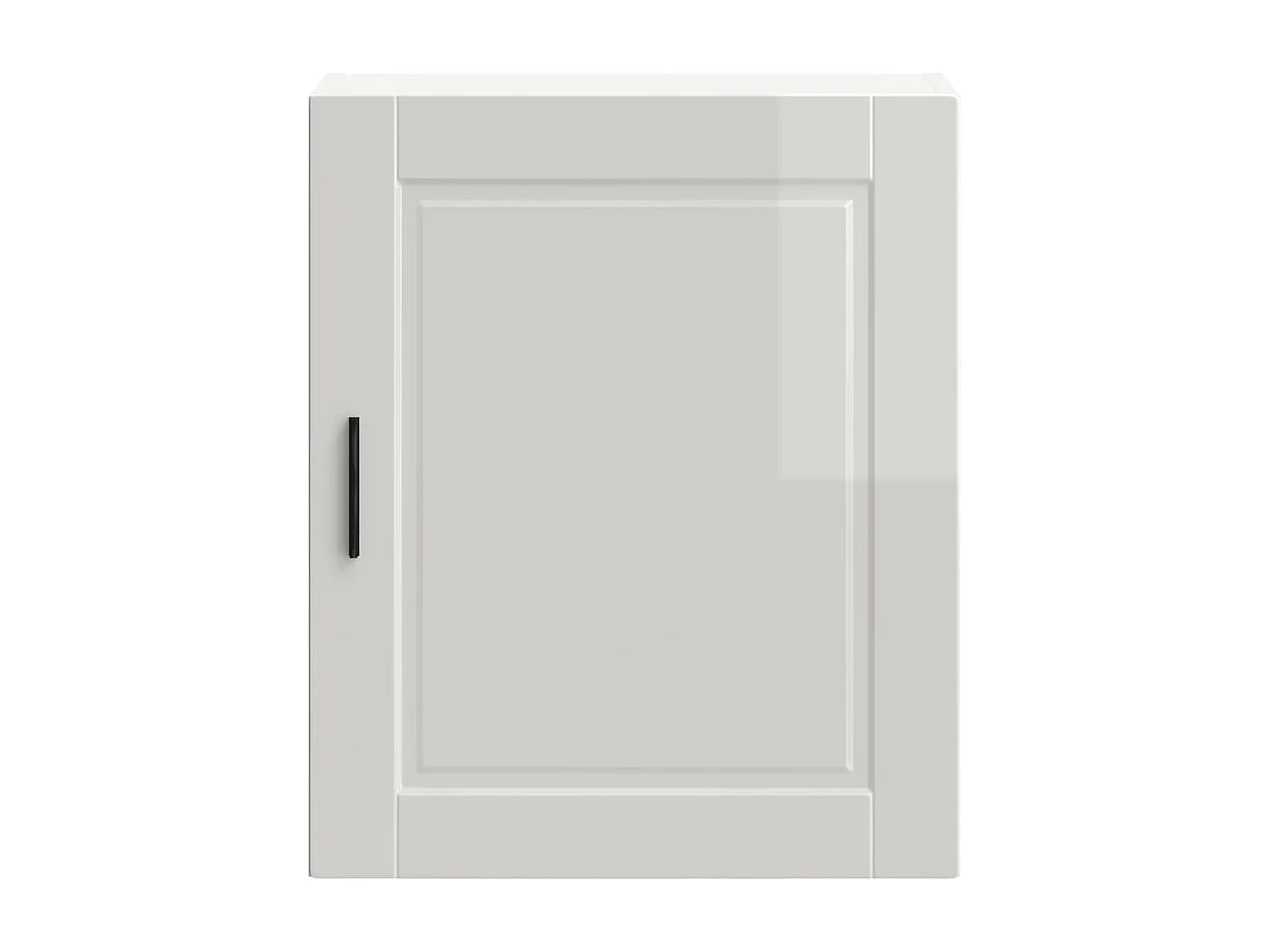 Armoire murale de cuisine Porto blanc brillant bois ingénierie