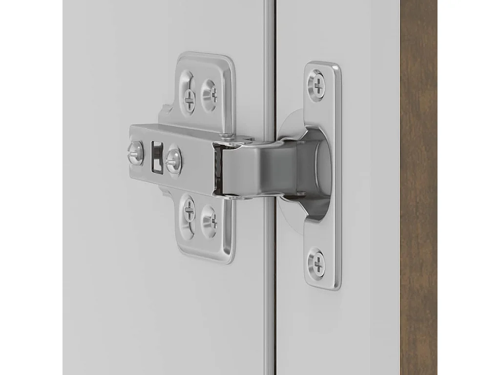 Armoire murale de cuisine avec porte en verre Porto chêne fumé