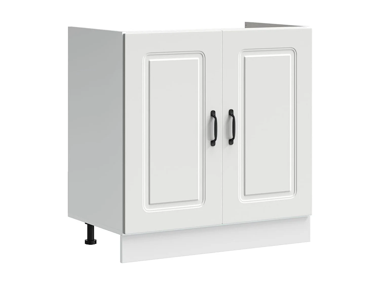 Base lavello bianco Kalmar 80x46x81,5cm in legno ingegnerizzato