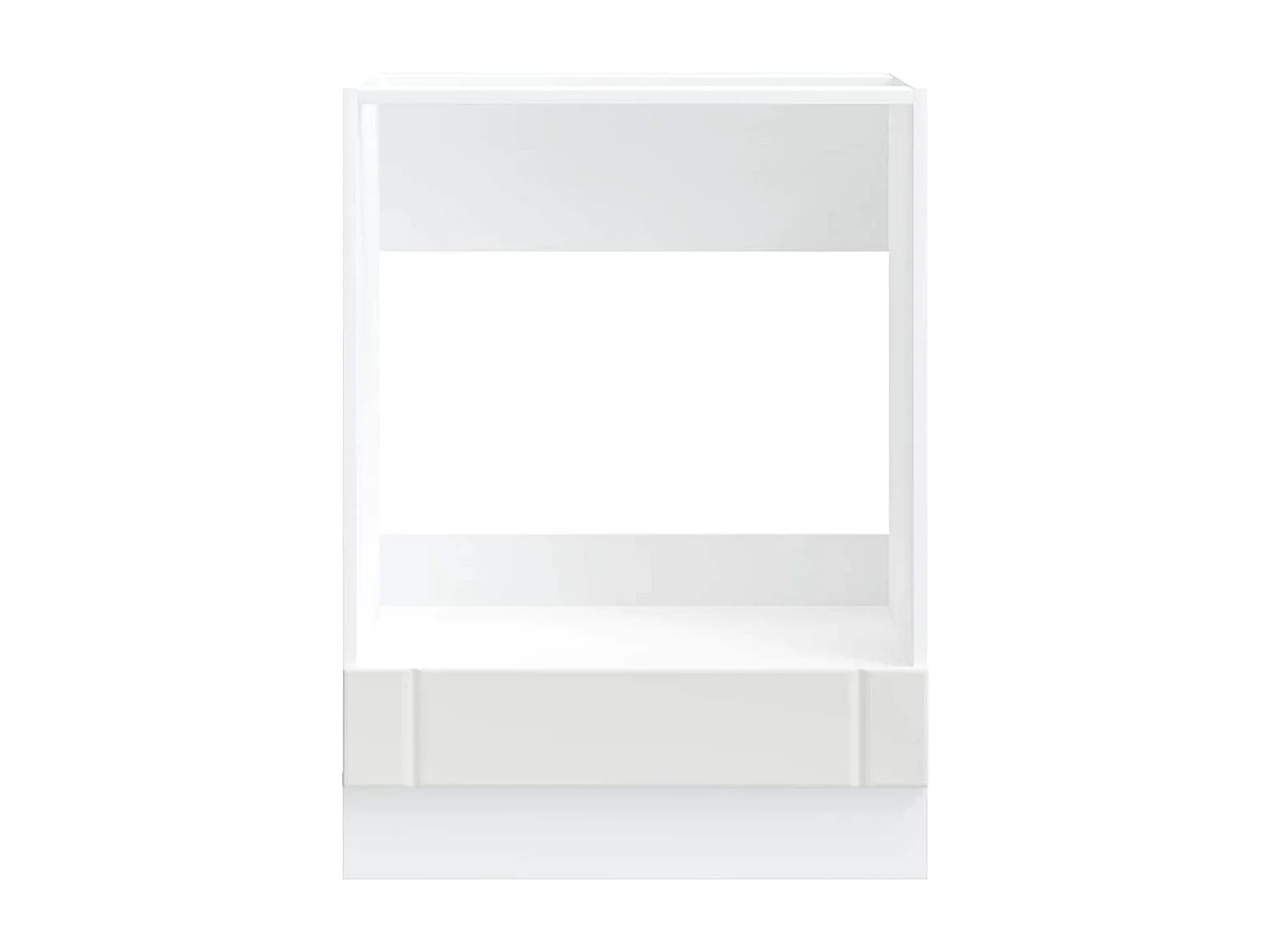 Mueble de horno Lucca de madera de ingeniería blanca