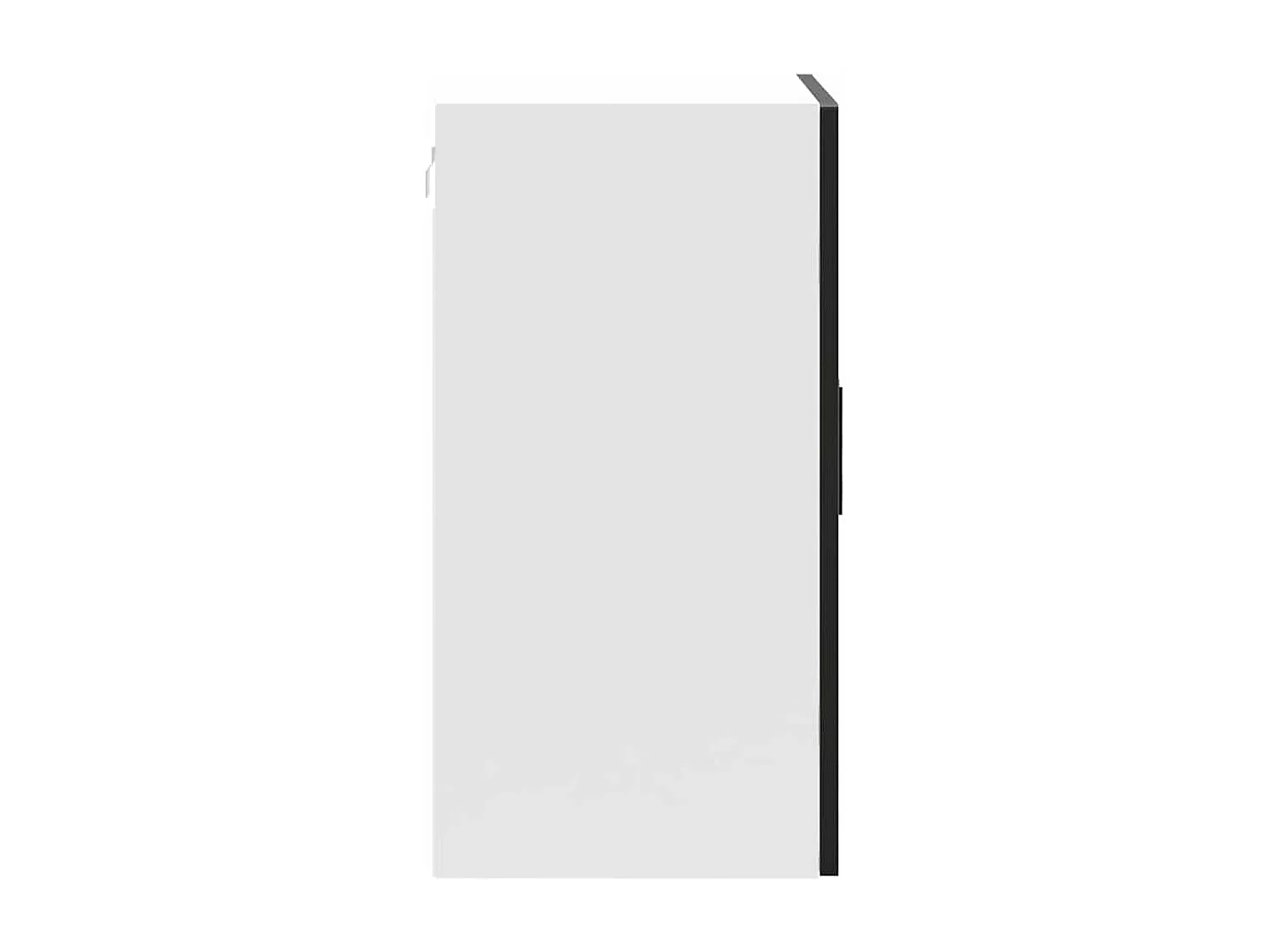 Armoire murale de cuisine avec porte en verre Porto noir