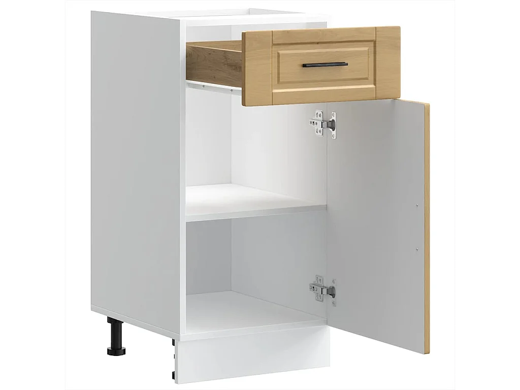 Armoire de cuisine Porto chêne artisanal bois d'ingénierie