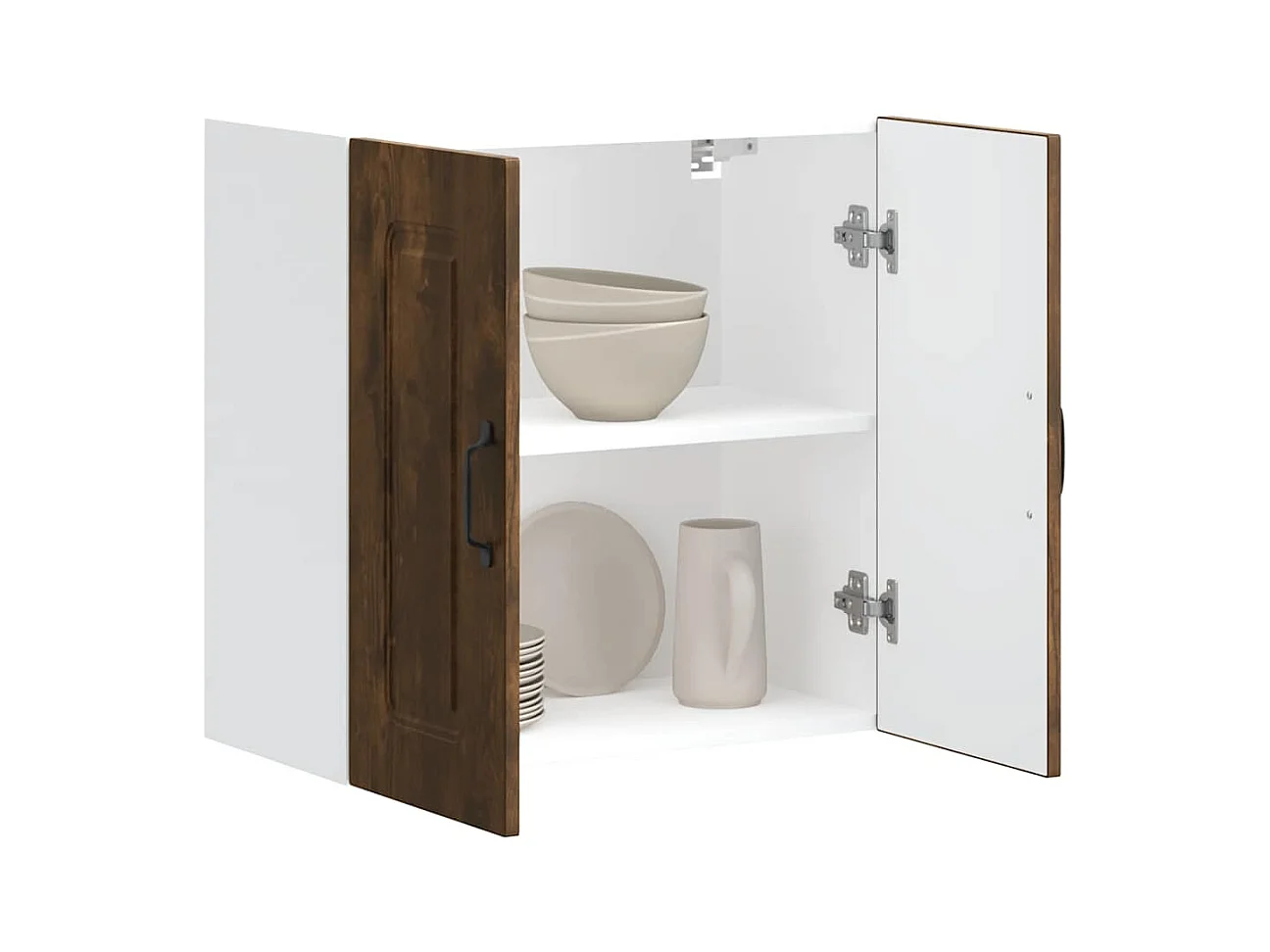 Armoire murale de cuisine Kalmar chêne fumé bois d'ingénierie