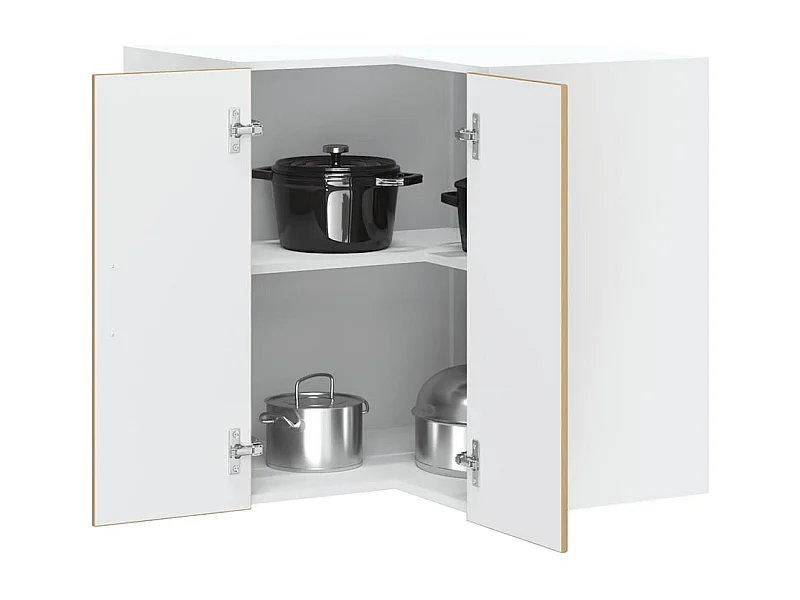 Mobiletto angolare da cucina in rovere fatto a mano Porto