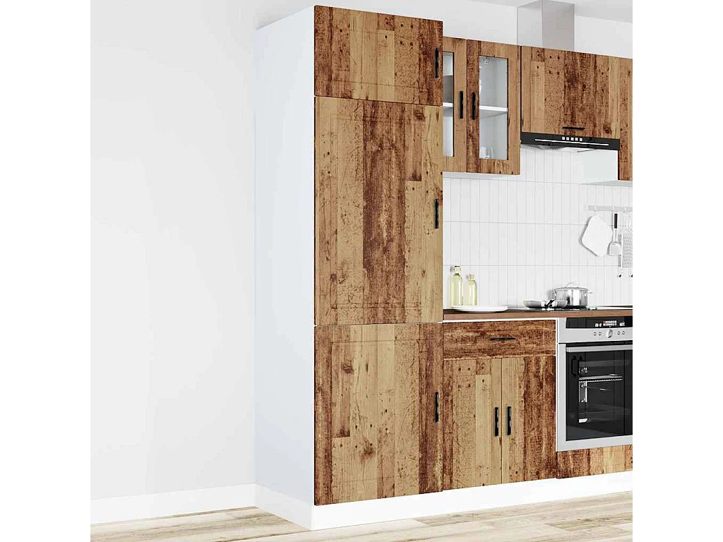 Armoire de cuisine Porto vieux bois bois d'ingénierie