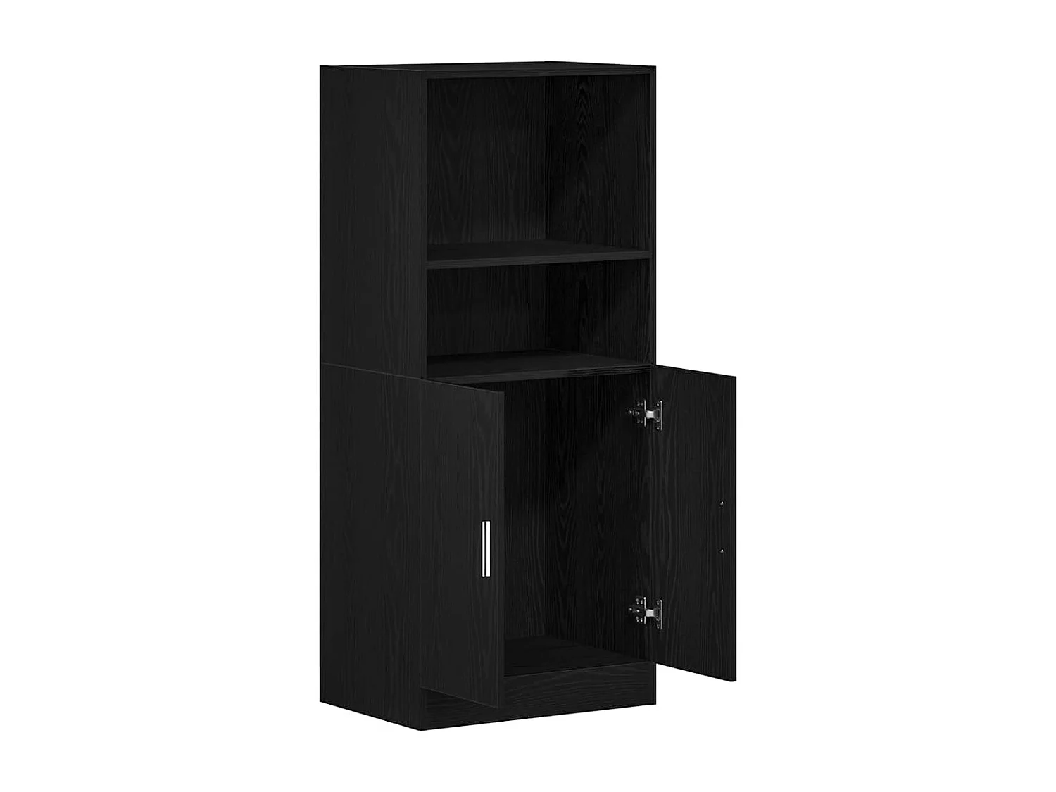 Mobile cucina nero 57x41,5x131,5 cm in legno ingegnerizzato