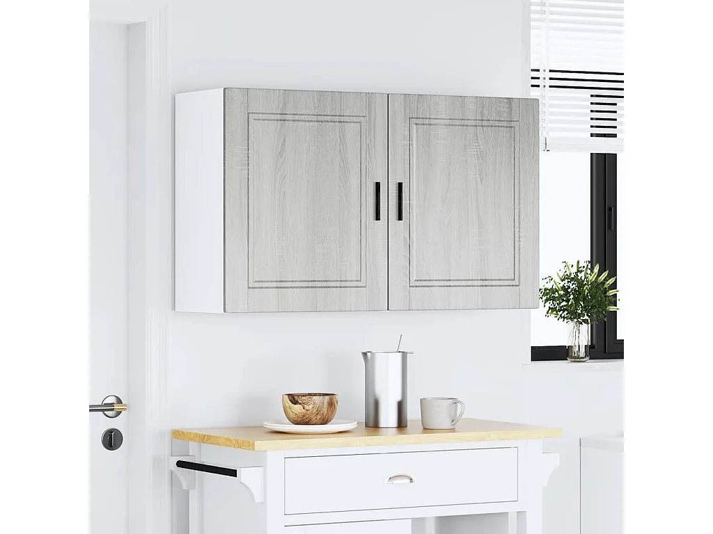 Armoires murales de cuisine 2 pcs Porto sonoma gris