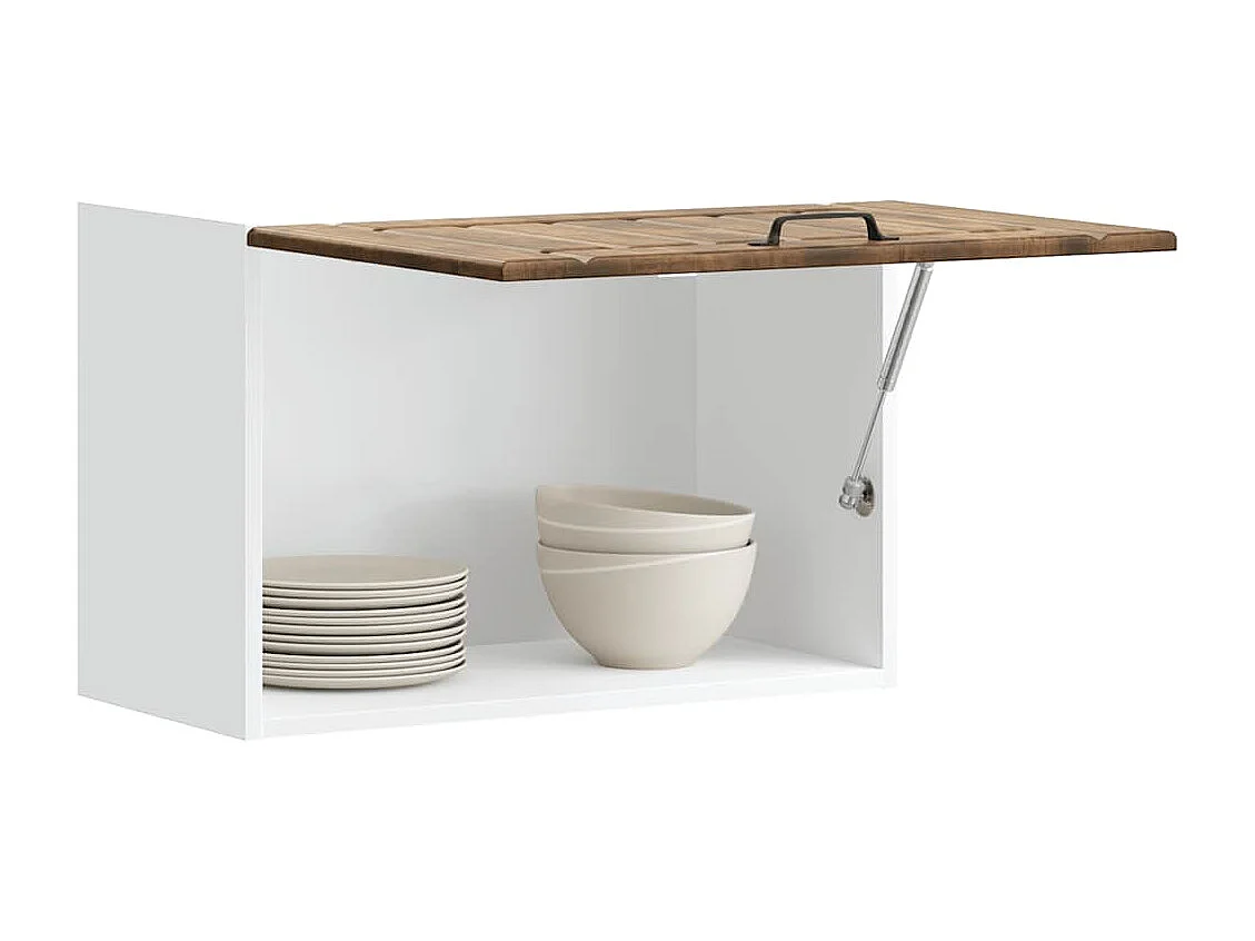 Armoire murale de cuisine Lucca chêne fumé bois ingénierie