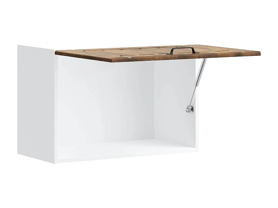 Armoire murale de cuisine Lucca chêne fumé bois ingénierie