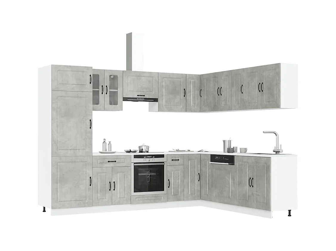 Kalmar 14-teiliges Küchenschrank-Set aus Holzwerkstoff