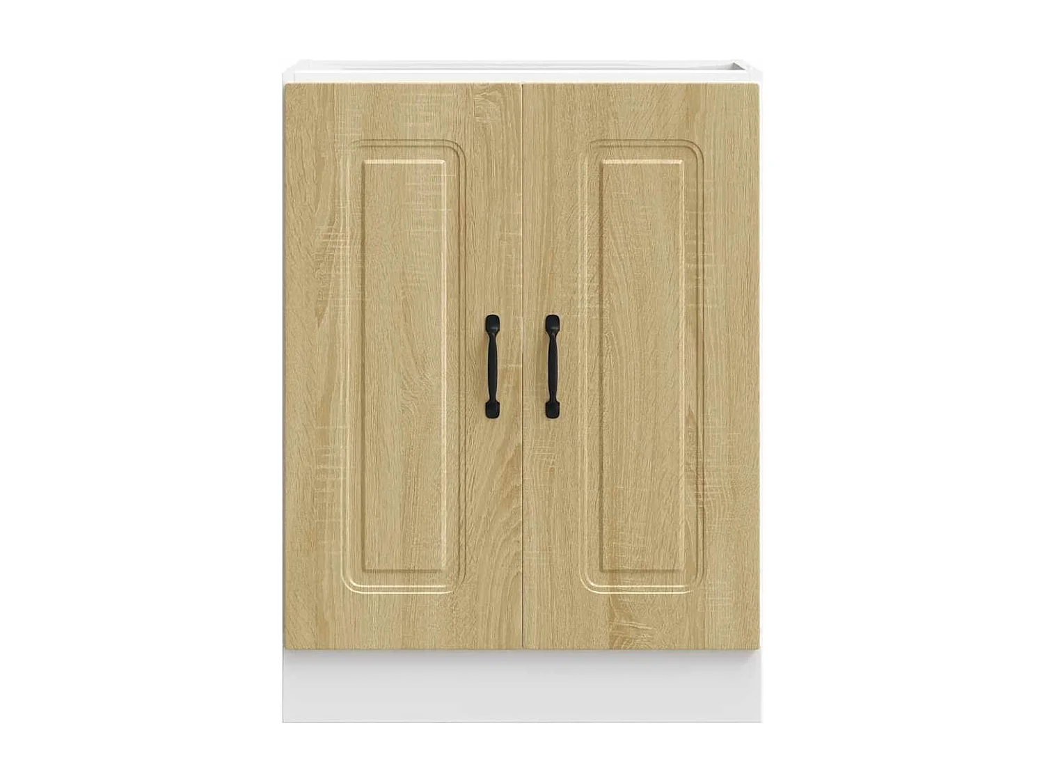 Gabinete de base para pia de madeira projetada Kalmar Sonoma Oak