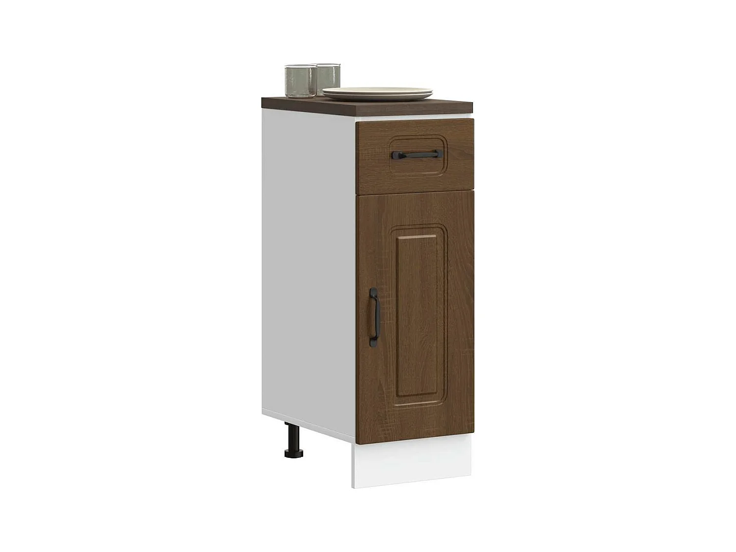 Armoire de cuisine Kalmar chêne marron bois d'ingénierie