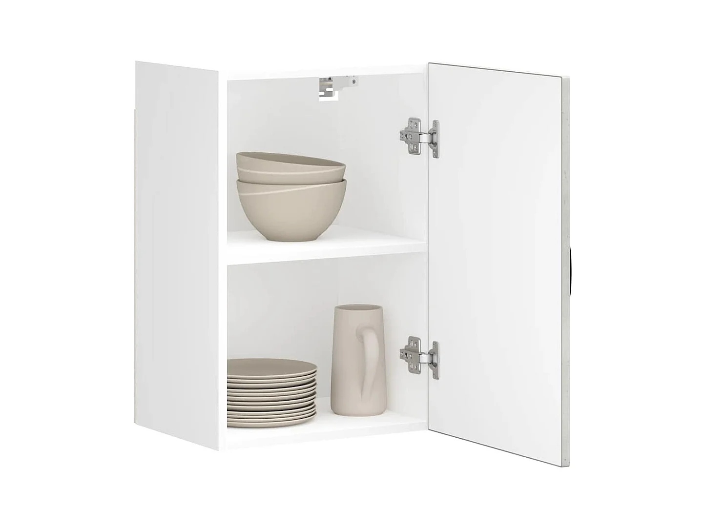 Armoire murale de cuisine Kalmar gris béton bois d'ingénierie