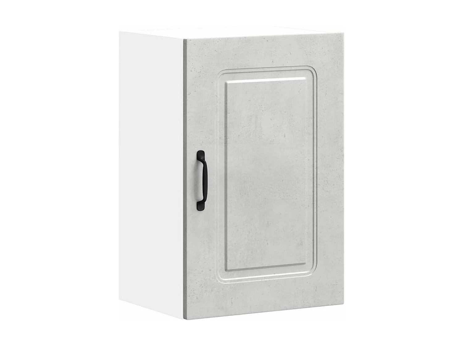 Armoire murale de cuisine Kalmar gris béton bois d'ingénierie