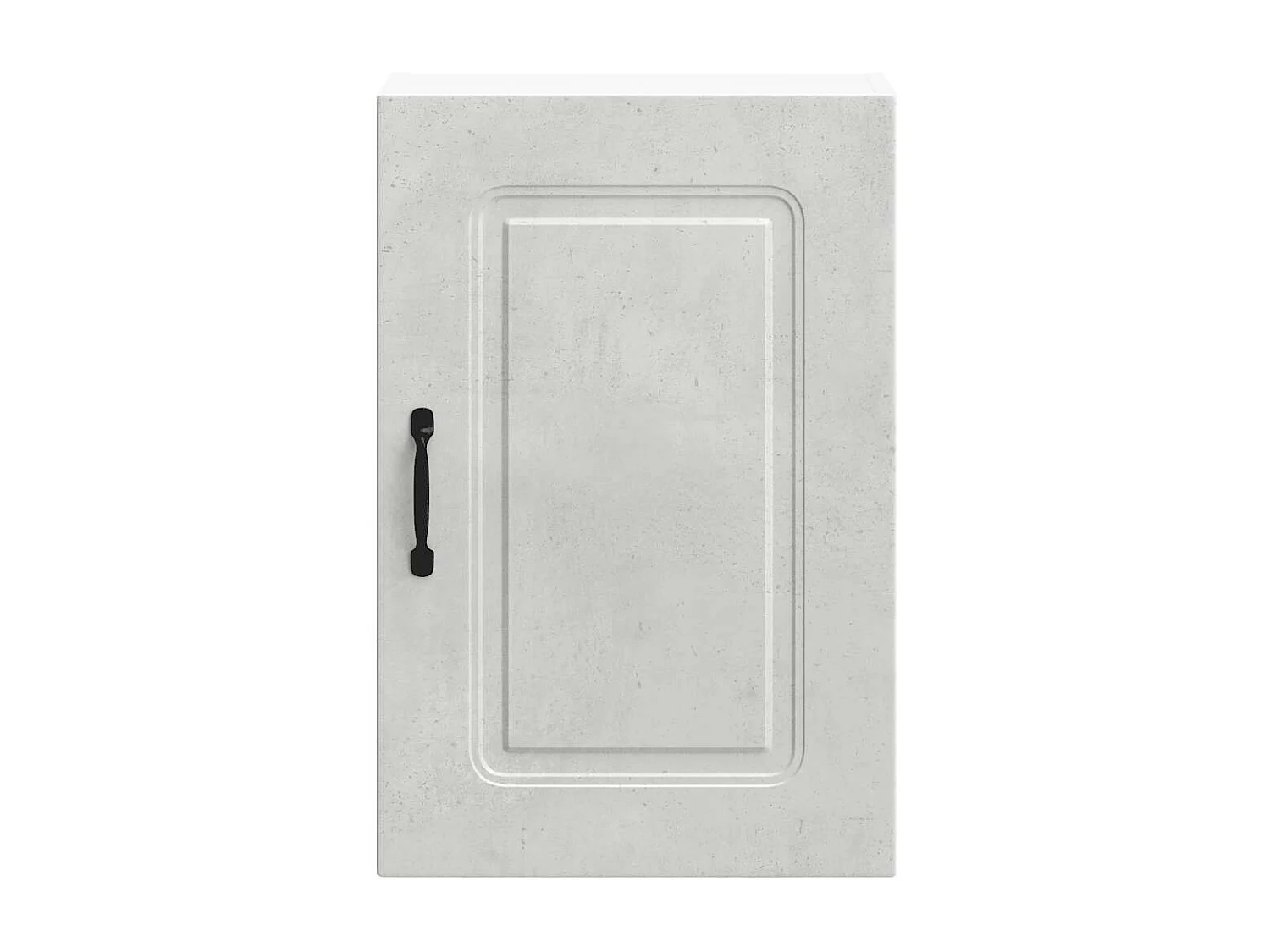 Armoire murale de cuisine Kalmar gris béton bois d'ingénierie