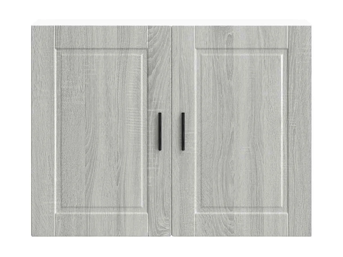 Gabinete de pared para cocina de madera de ingeniería gris Porto Sonoma