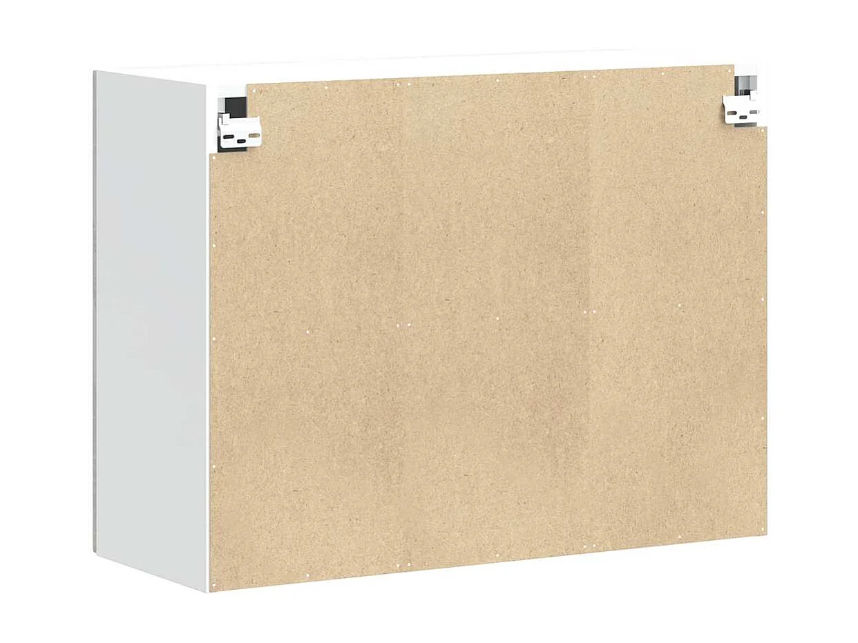 Gabinete de pared para cocina de madera de ingeniería gris Porto Sonoma