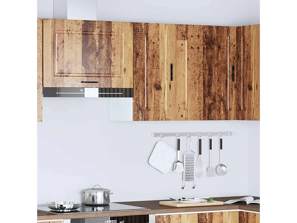 Armoire murale de cuisine Porto vieux bois bois d'ingénierie