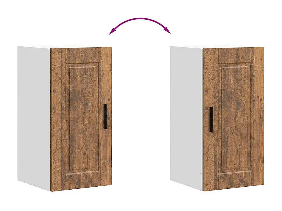 Armoire murale de cuisine Porto vieux bois bois d'ingénierie