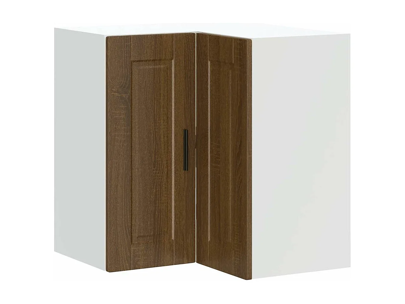 Armoire d'angle murale de cuisine Porto chêne marron